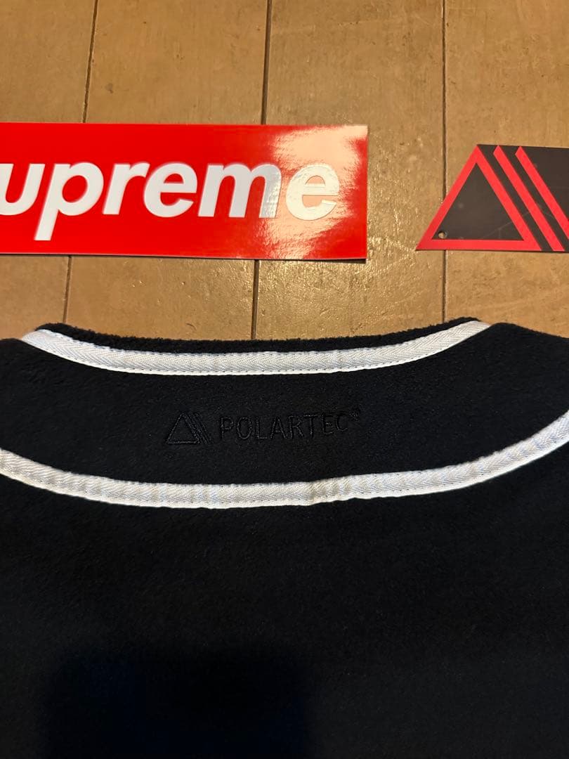 新品Supreme Polartec Baseball Jersey Black