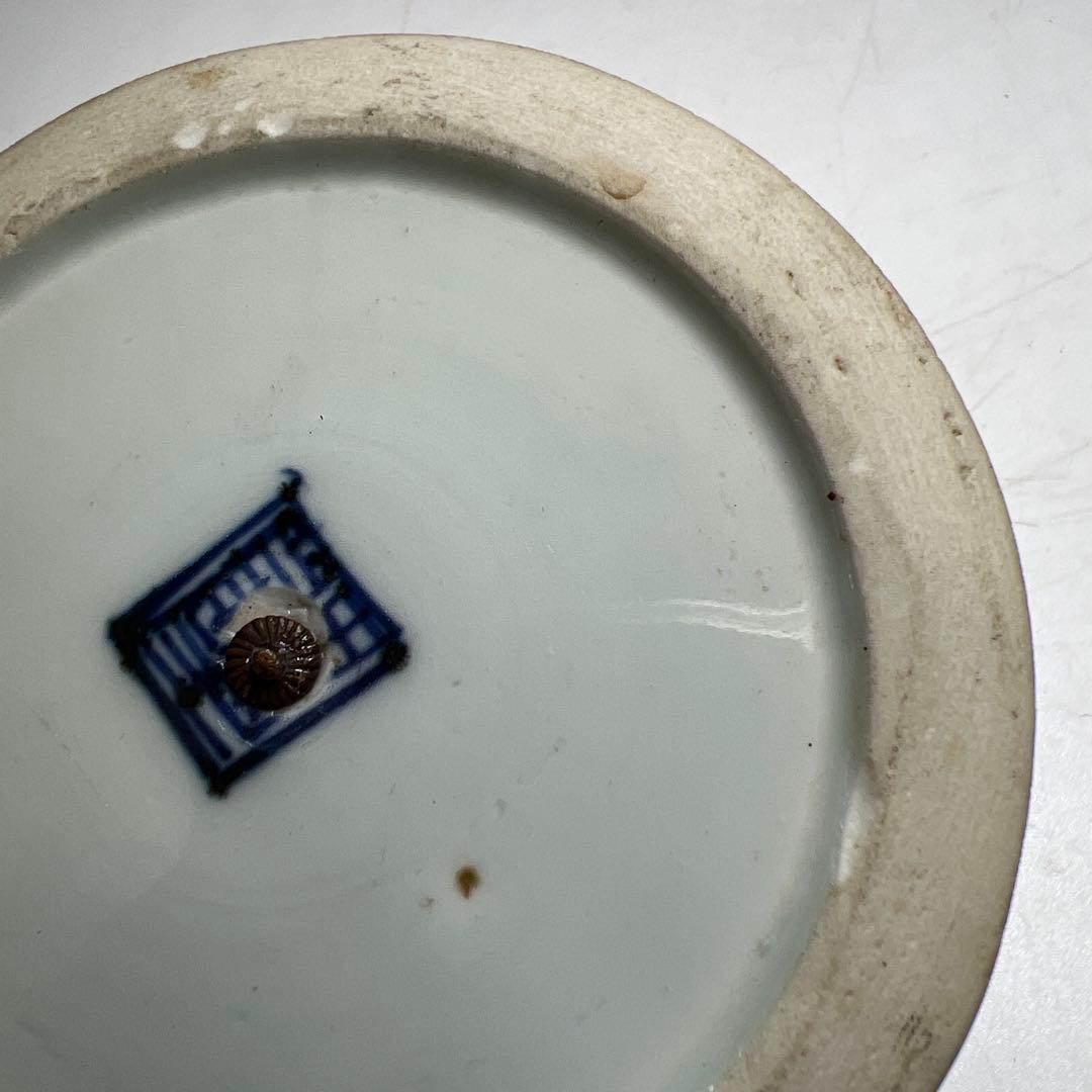 中国明時代　ウサギの図蓋　直径8.7㎝　東Y8-0203☆2F