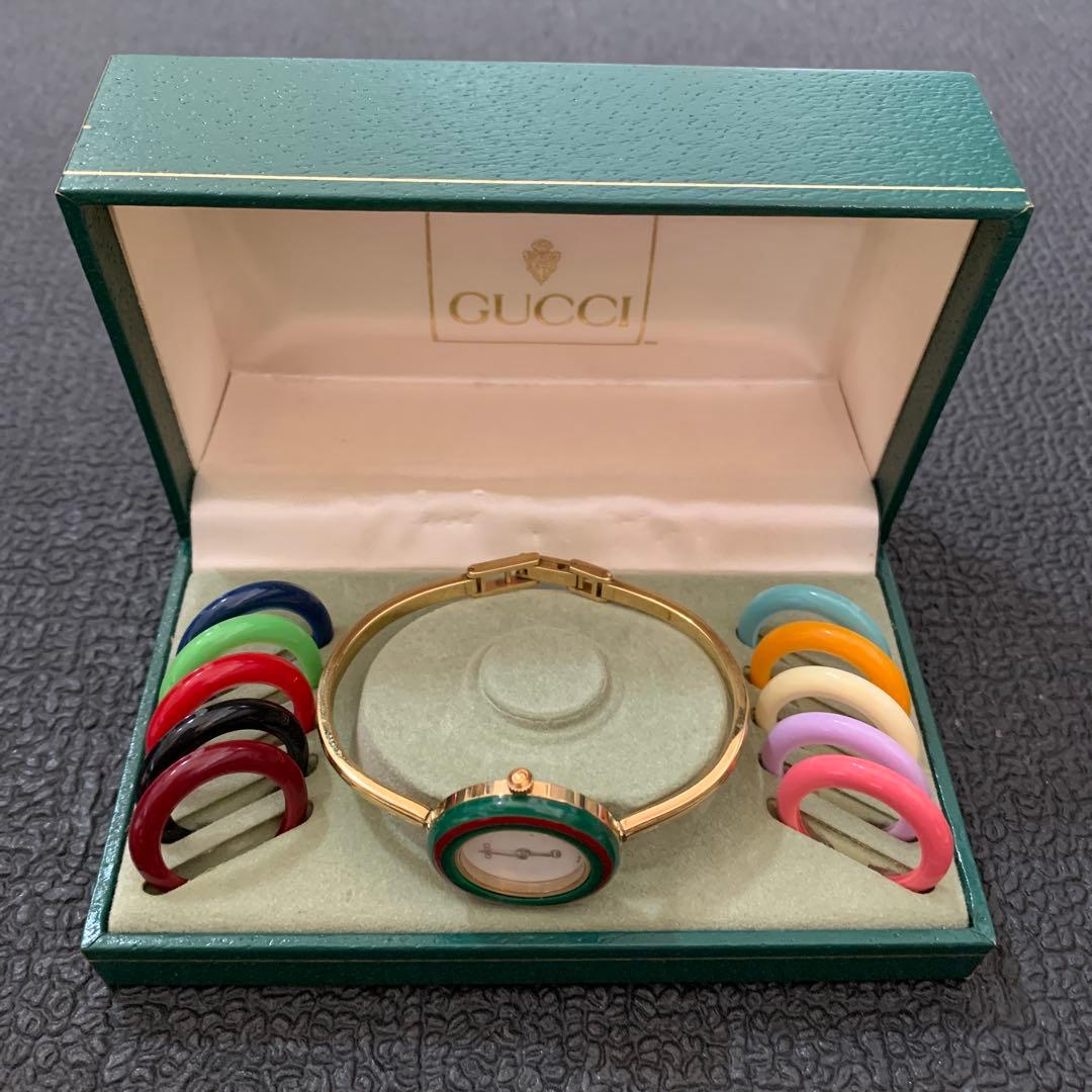 GUCCI 腕時計（裏蓋無し）・チェンジベゼル（茶色無し）