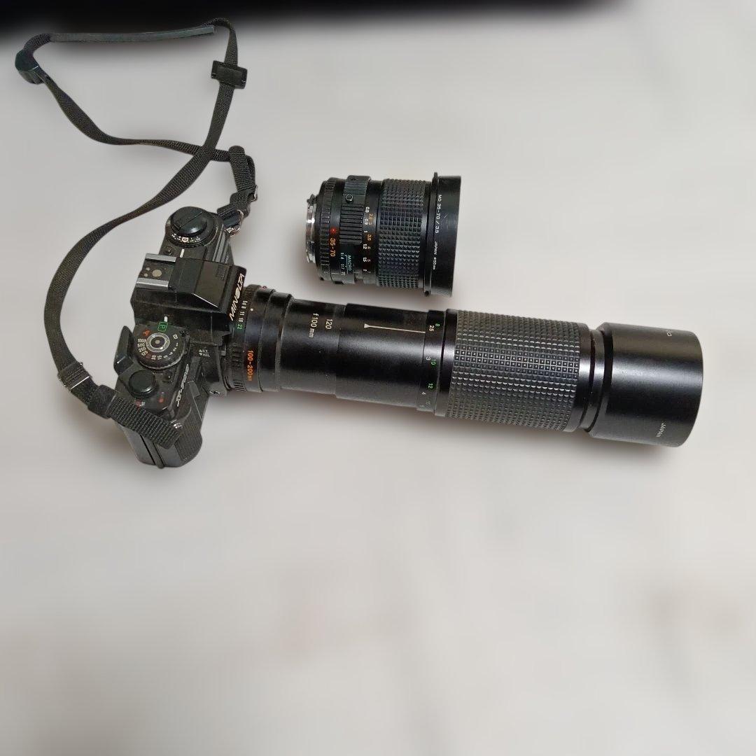54.MINOLTA X-700 一眼レフカメラ レンズ2本セット