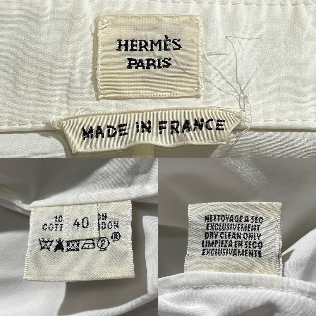 トップス HERMES Long-sleeved shirt cotton 40