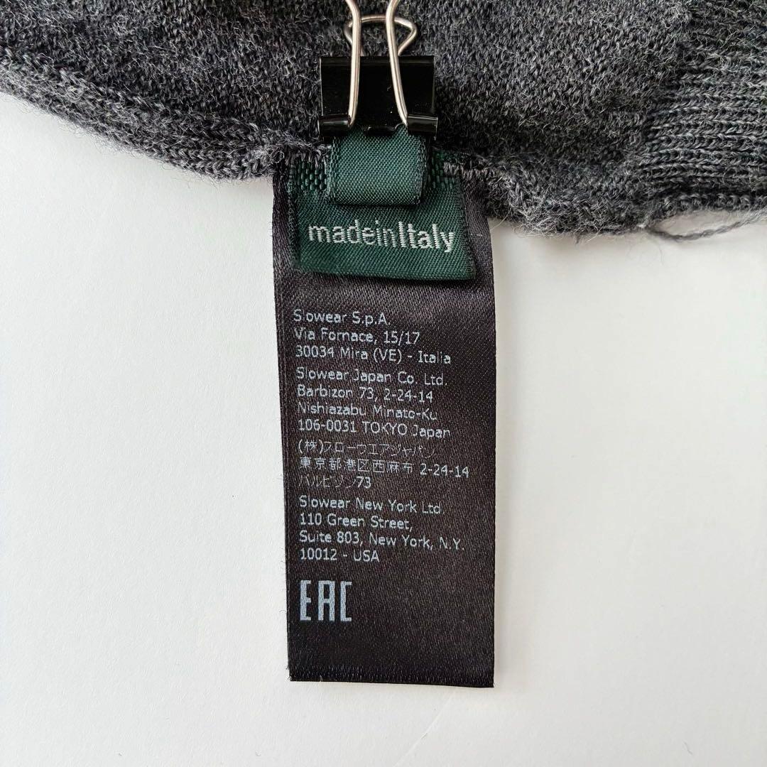 イタリア製 ZANONE 12G ハイゲージ タートルネック セーター 48