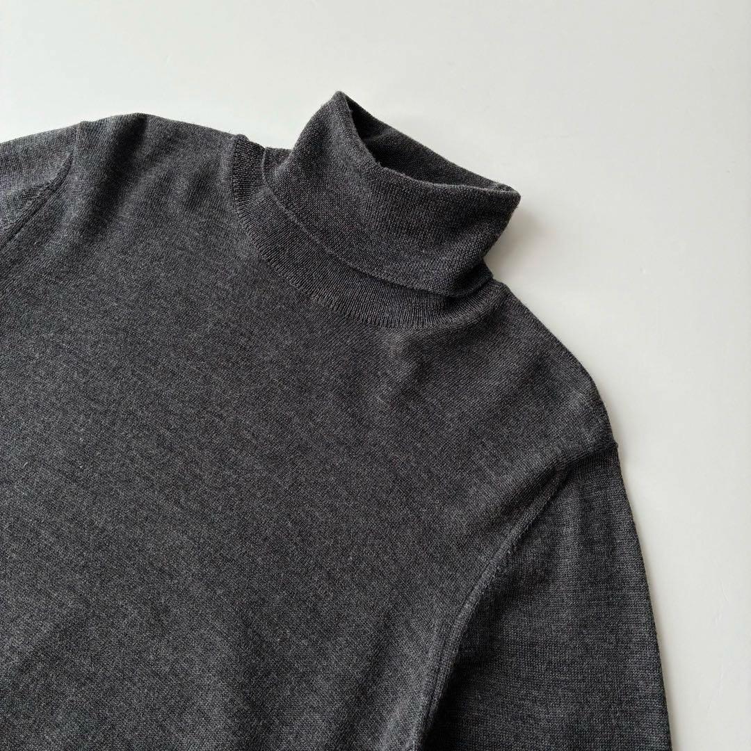 イタリア製 ZANONE 12G ハイゲージ タートルネック セーター 48