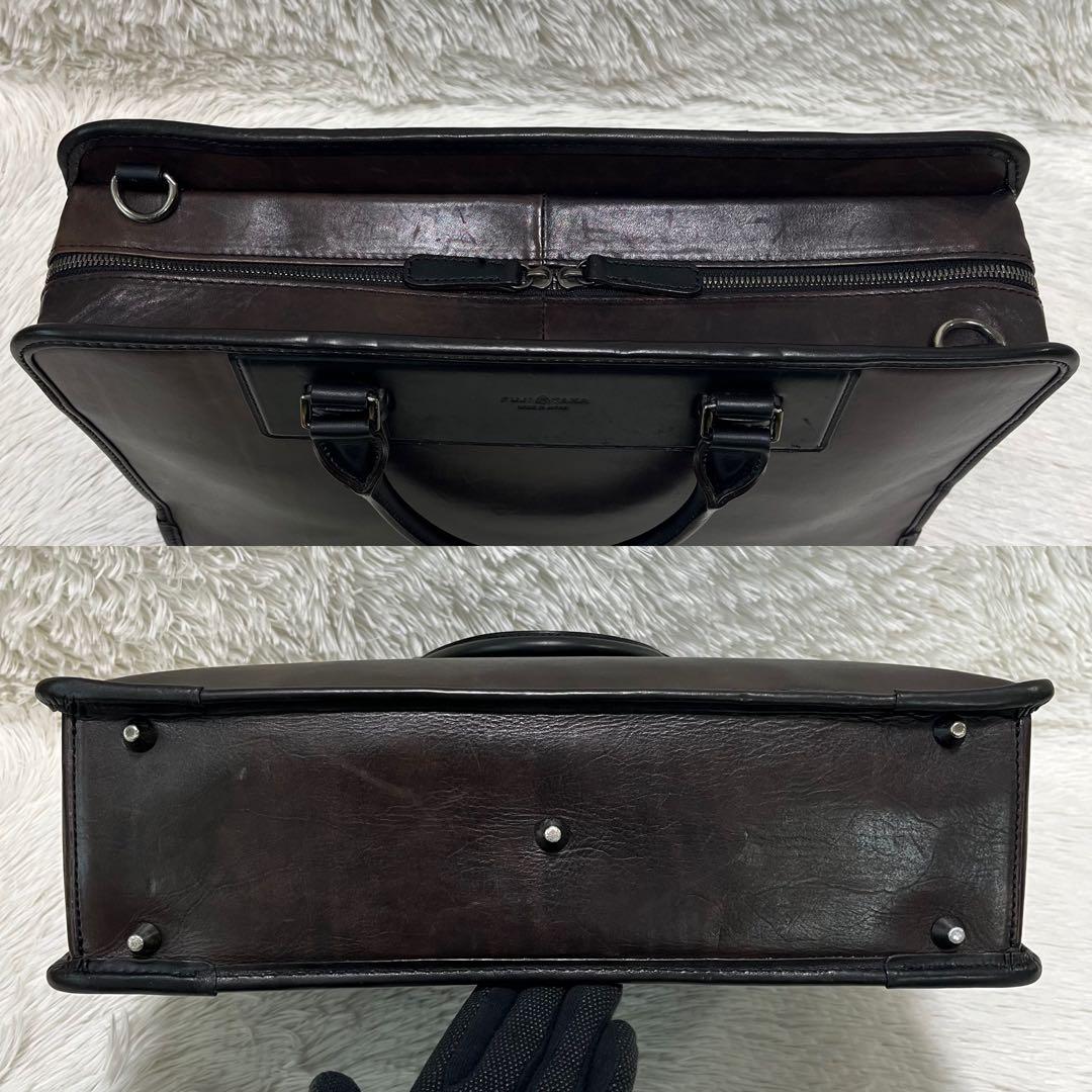 フジタカ レザー ビジネスバッグ メンズ ブリーフケース 百貨店取り扱い商品