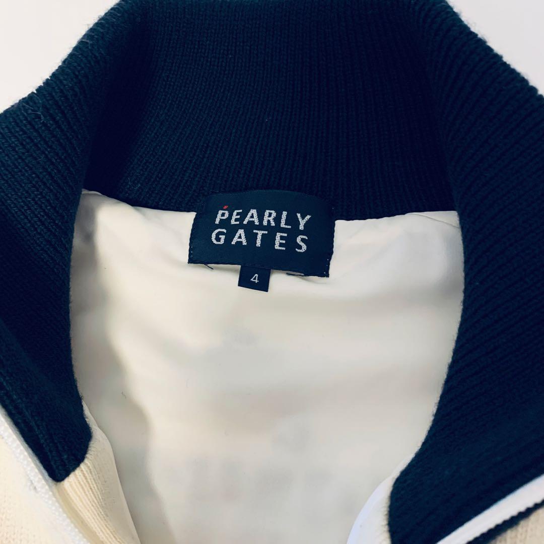 パーリーゲイツ ニットブルゾン 裏地付き ウール混 メンズ 4/M