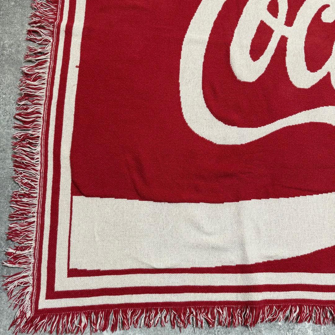 コカコーラ　ビッグロゴ　ラグ　ソファーカバー 120×178
