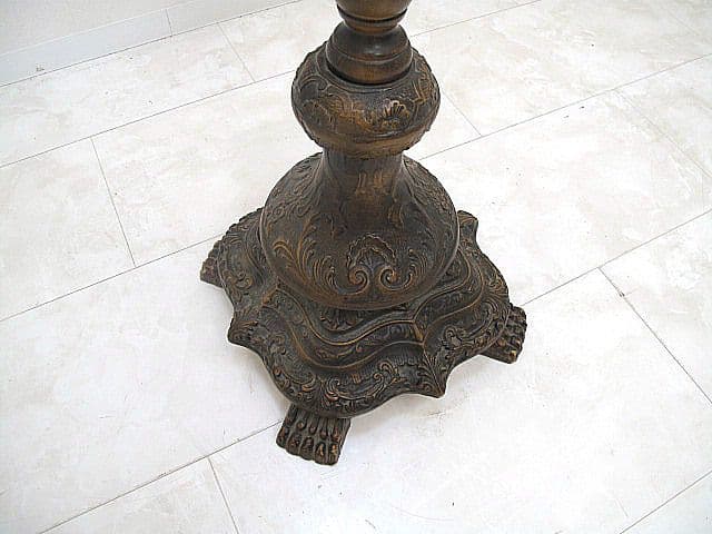 イタリア製 クラシック様式ポールハンガー 真鍮フック 獣脚 コートハンガー