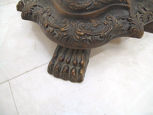 イタリア製 クラシック様式ポールハンガー 真鍮フック 獣脚 コートハンガー