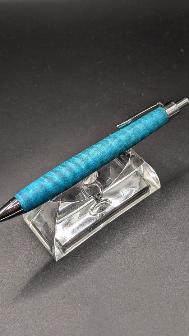 451ペン工房翌檜　スタビライズドウッドトチ　縮杢　木軸シャーペン　ボールペン