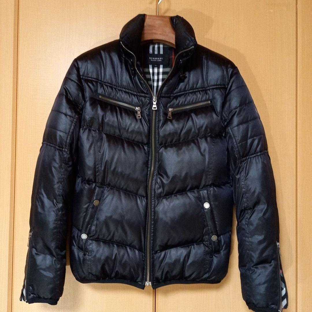バーバリー　ブラックレーベル　ライダース　ダウンジャケット　サイズM　ホースロゴ