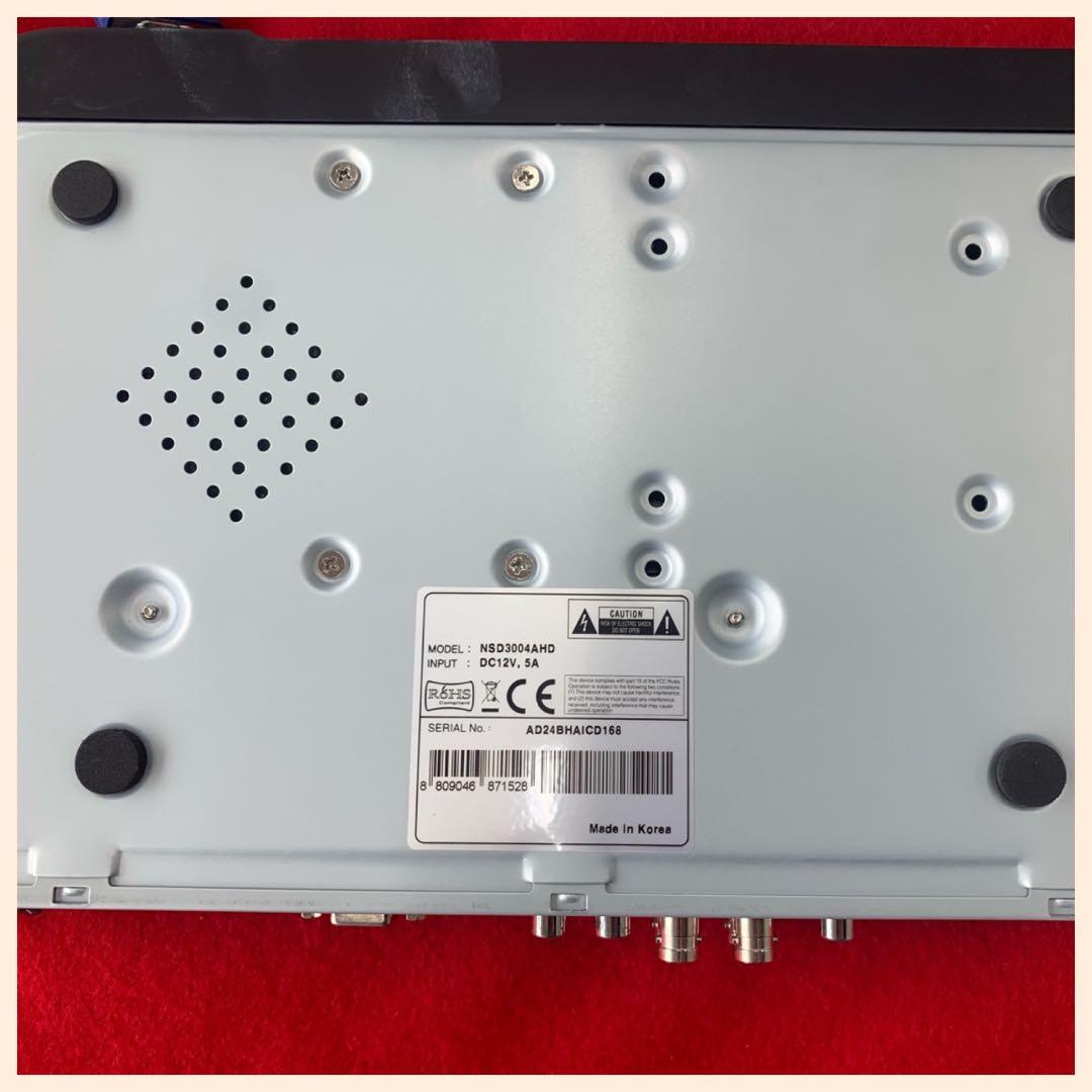 NSS 防犯カメラNSD3004AHD +ワイドモニタ+100万カメラ4台セット