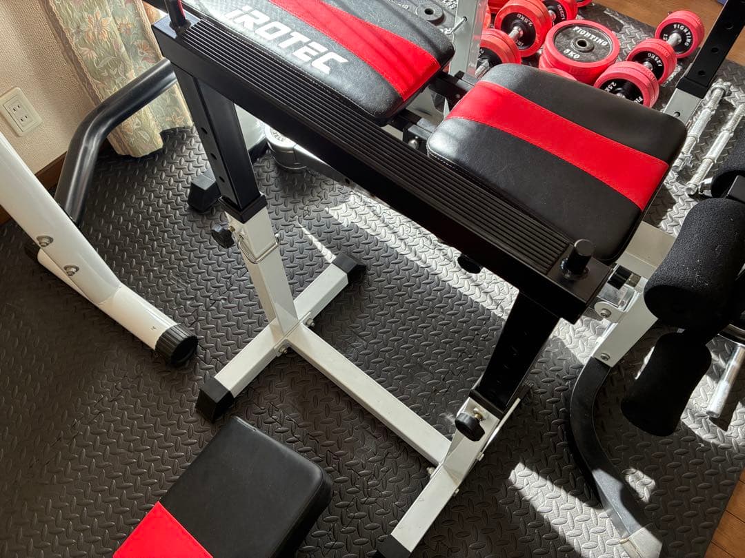 IROTEC アイロテック他プレート130kg ホームジムセット　引き取りのみ