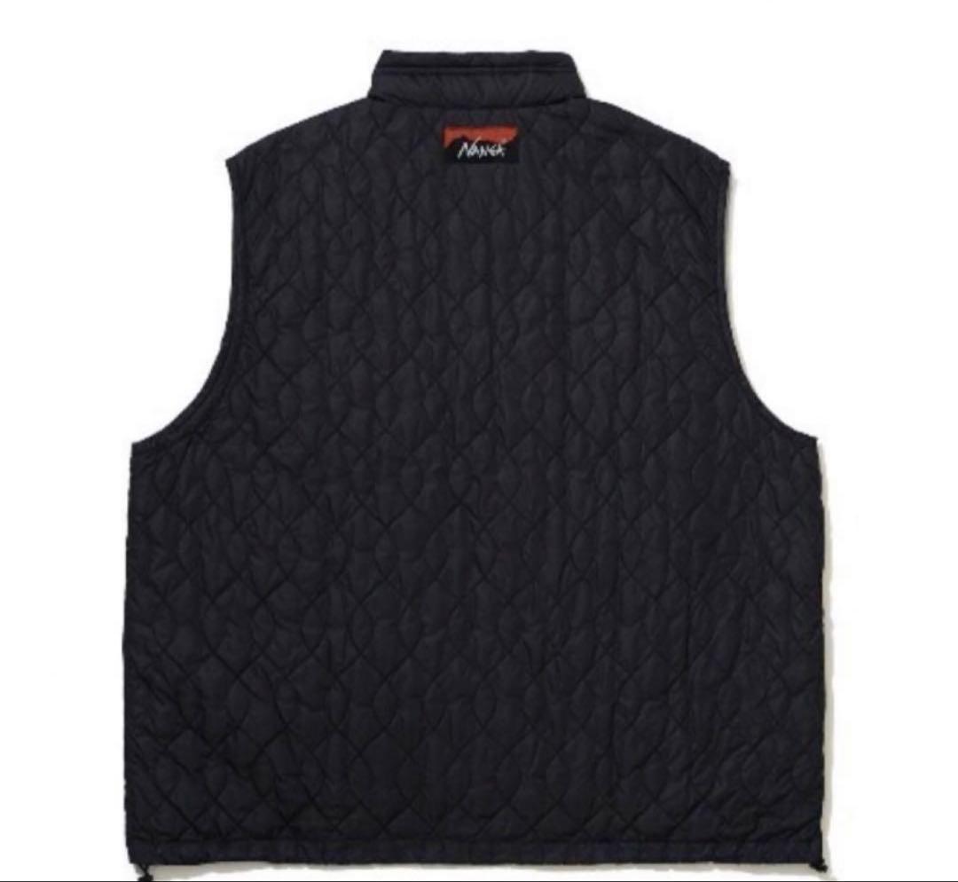 【美品】KEBOZ×NANGA コラボ　リバーシブル　ダウンベスト　黒　M