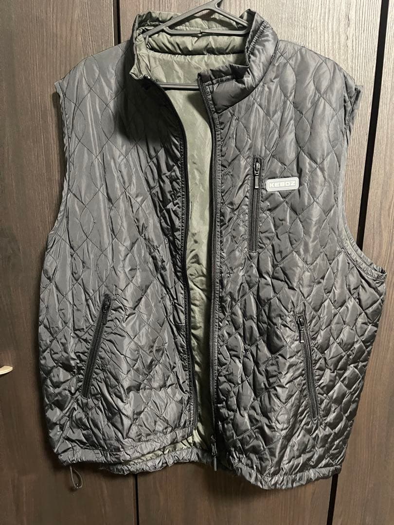 【美品】KEBOZ×NANGA コラボ　リバーシブル　ダウンベスト　黒　M