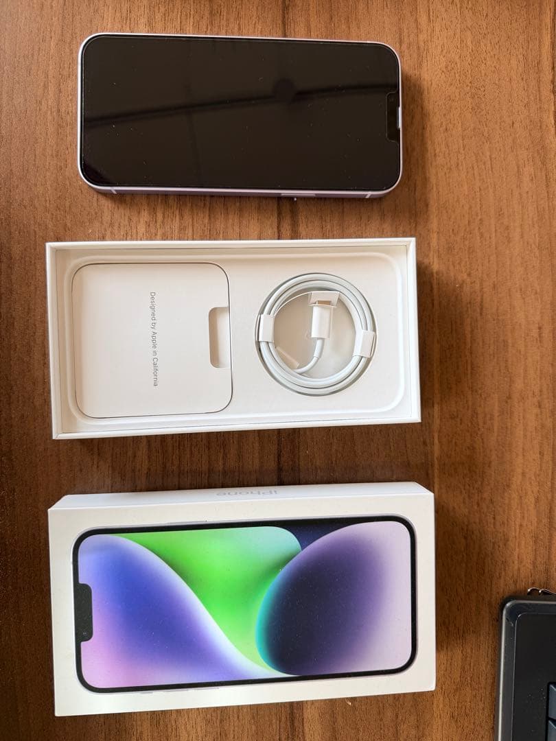 iPhone14 plus パープル 128GB　付属品あり