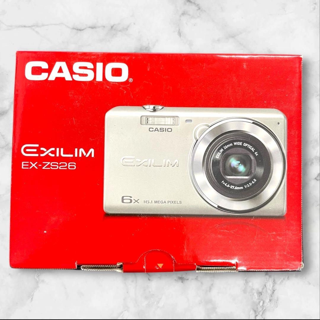 CASIO EXILIM EX-ZS26 ホワイト　電源OK