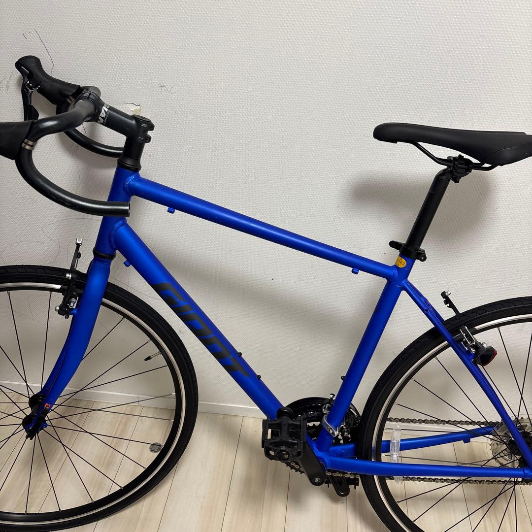 青 アルミフレーム スポーツバイク