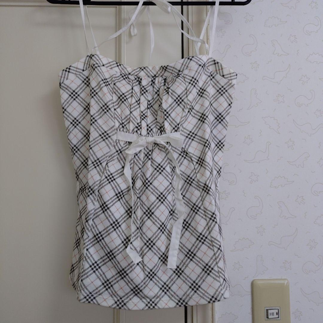 saruwa2 バーバリーブルーレーベル キャミソール チェック柄 2枚