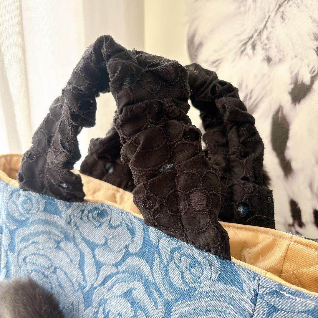 ゆ*ら様 コヤンイサムチョン　薔薇柄クラウディちゃん　ブラックファー