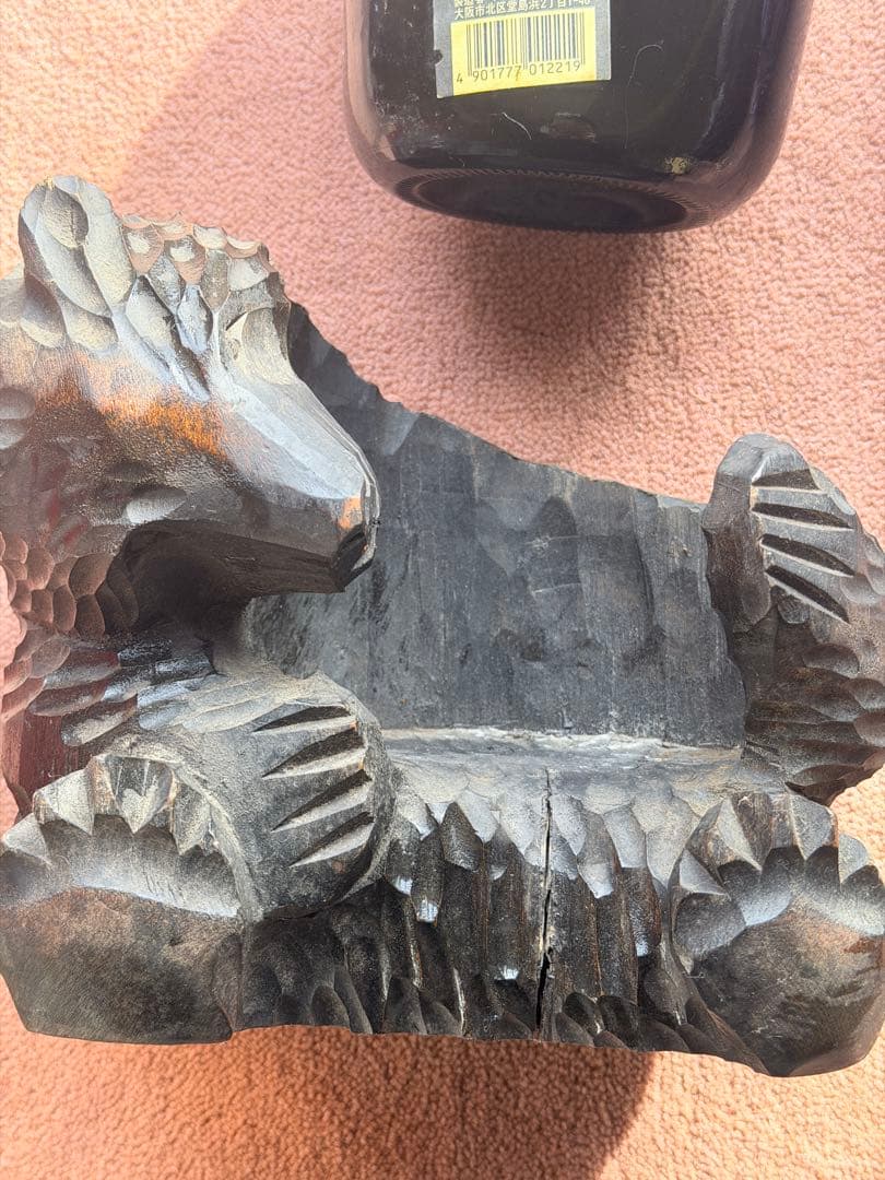 サントリー オールド ウイスキー 熊 台座付き 古酒 未開栓