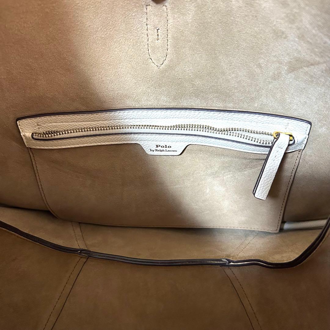 未使用級✨ポロラルフローレン Polo IDレザーラージショルダーバッグ