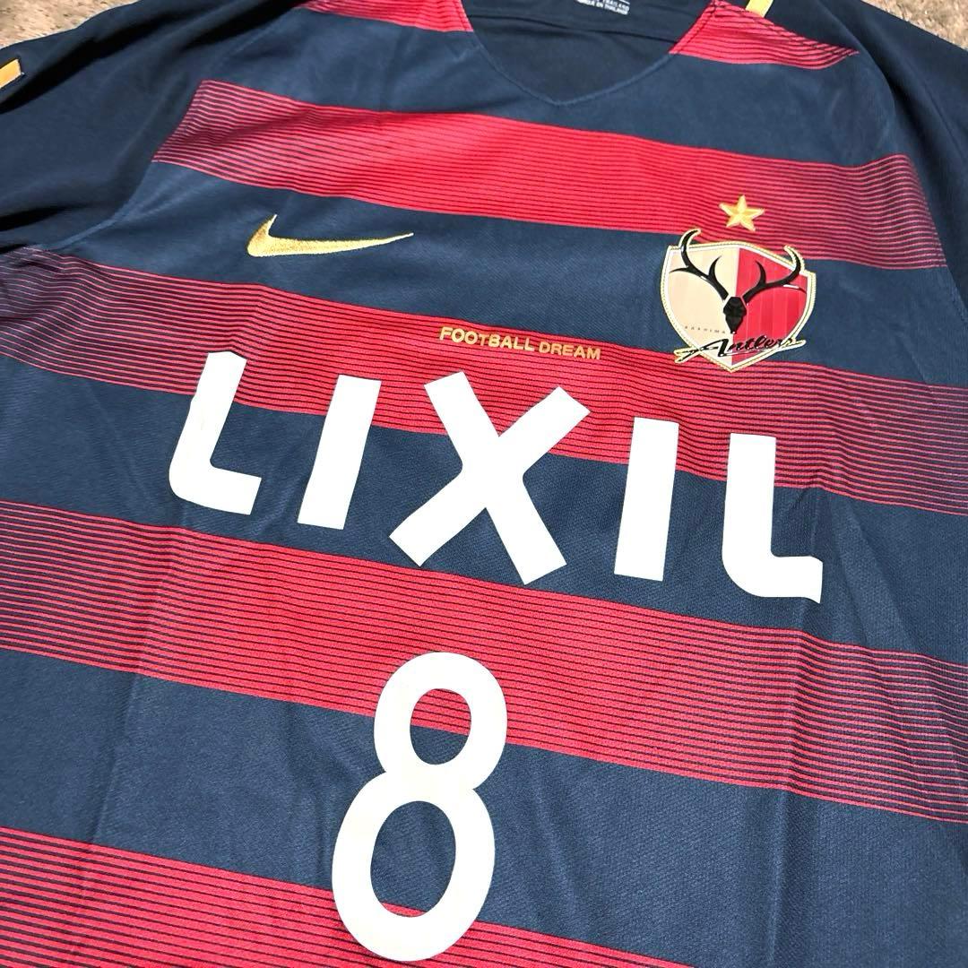 【美品】鹿島アントラーズ 土居聖真 背番号8 2017 ホーム ナイキ Mサイズ