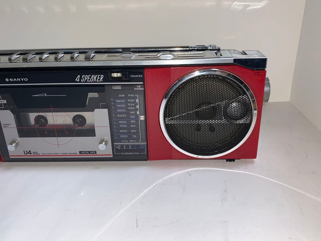 SANYO MR-U4SL FM/AM ステレオラジオカセット 動作美品