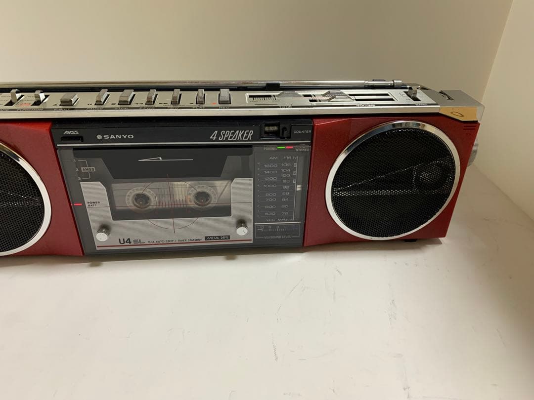 SANYO MR-U4SL FM/AM ステレオラジオカセット 動作美品