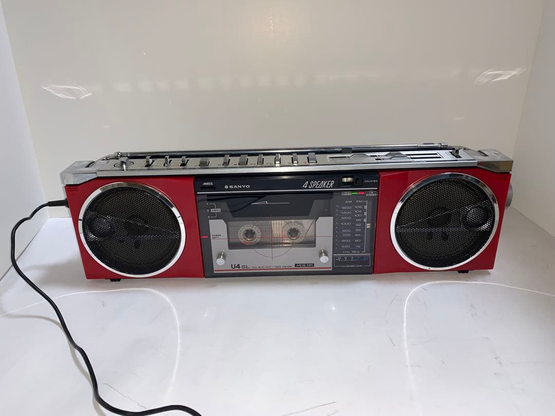 SANYO MR-U4SL FM/AM ステレオラジオカセット 動作美品