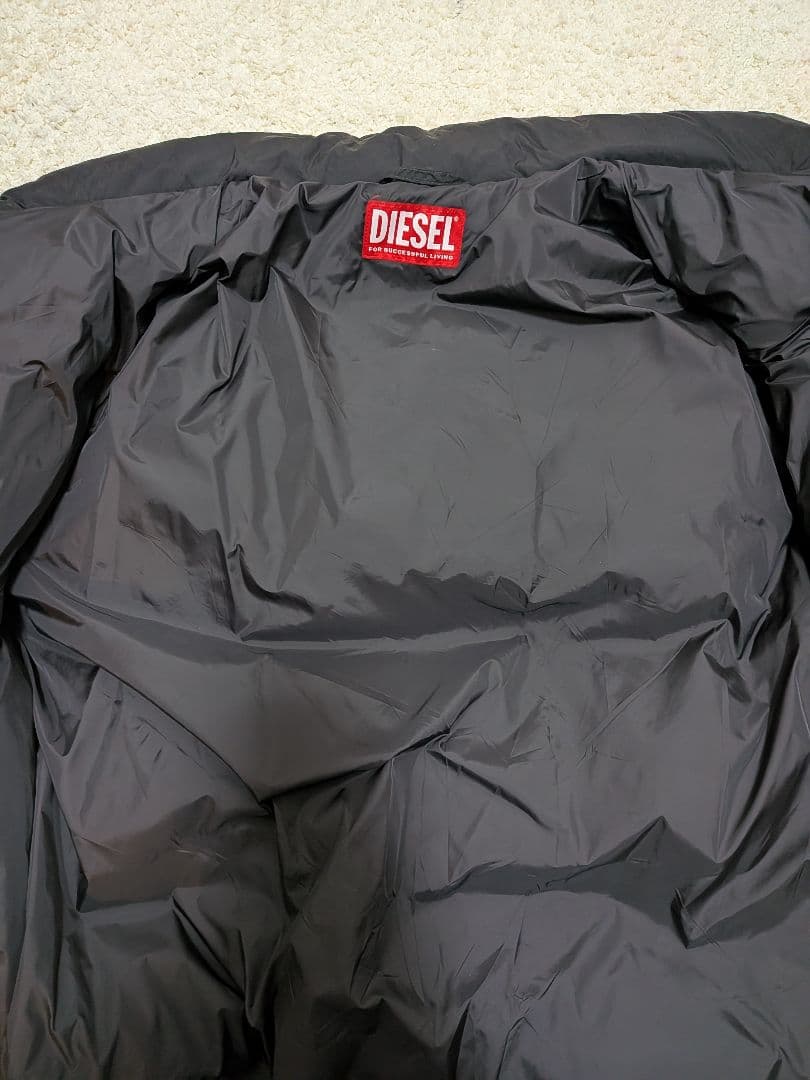 【12日まで】24-25年モデル　DIESEL ダウンジャケット/46/ブラック