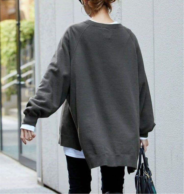 新品未使用 FRAMeWORKラグランポンチョスエット ブラック