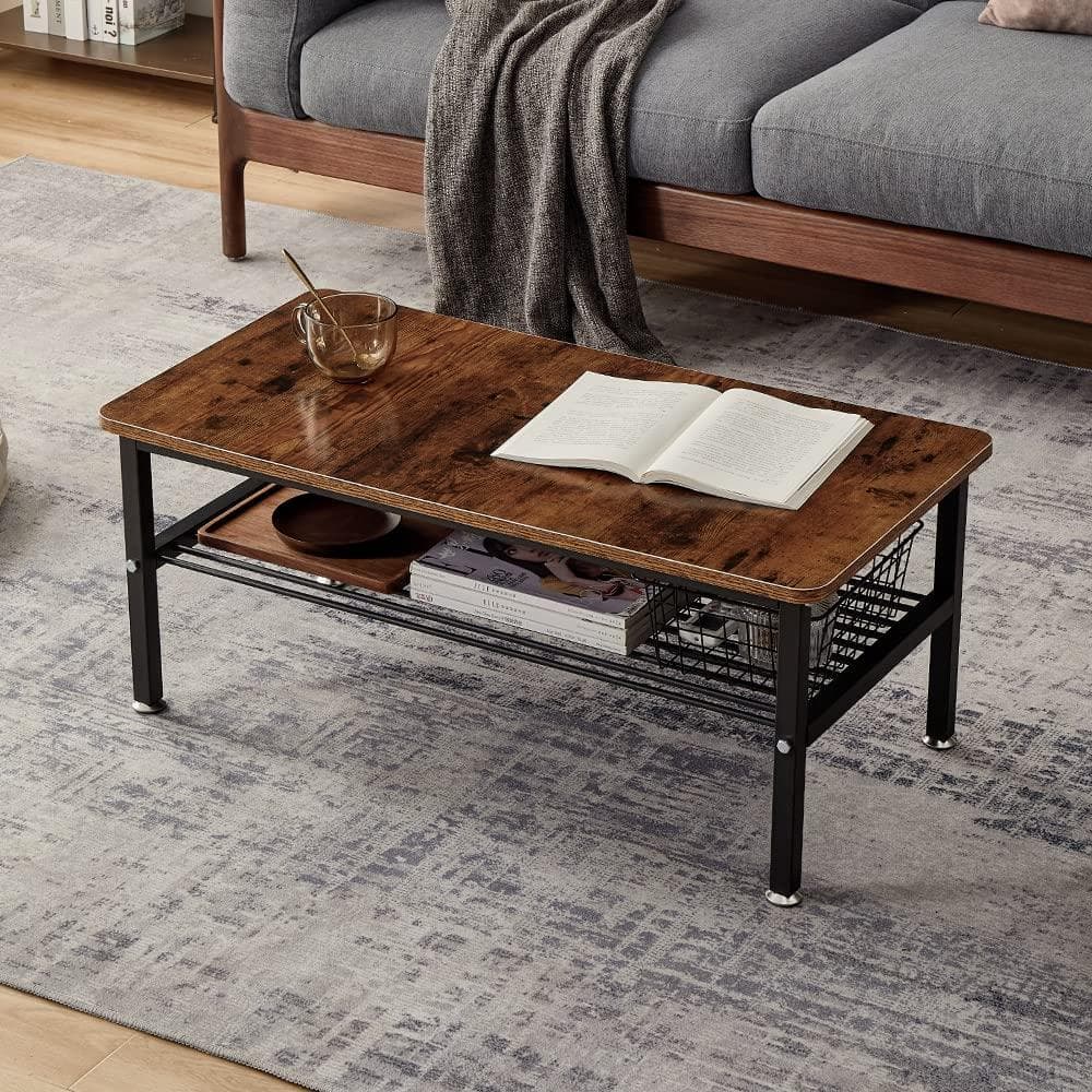 深みあるデザイン　インダストリアル　ローテーブル　センター