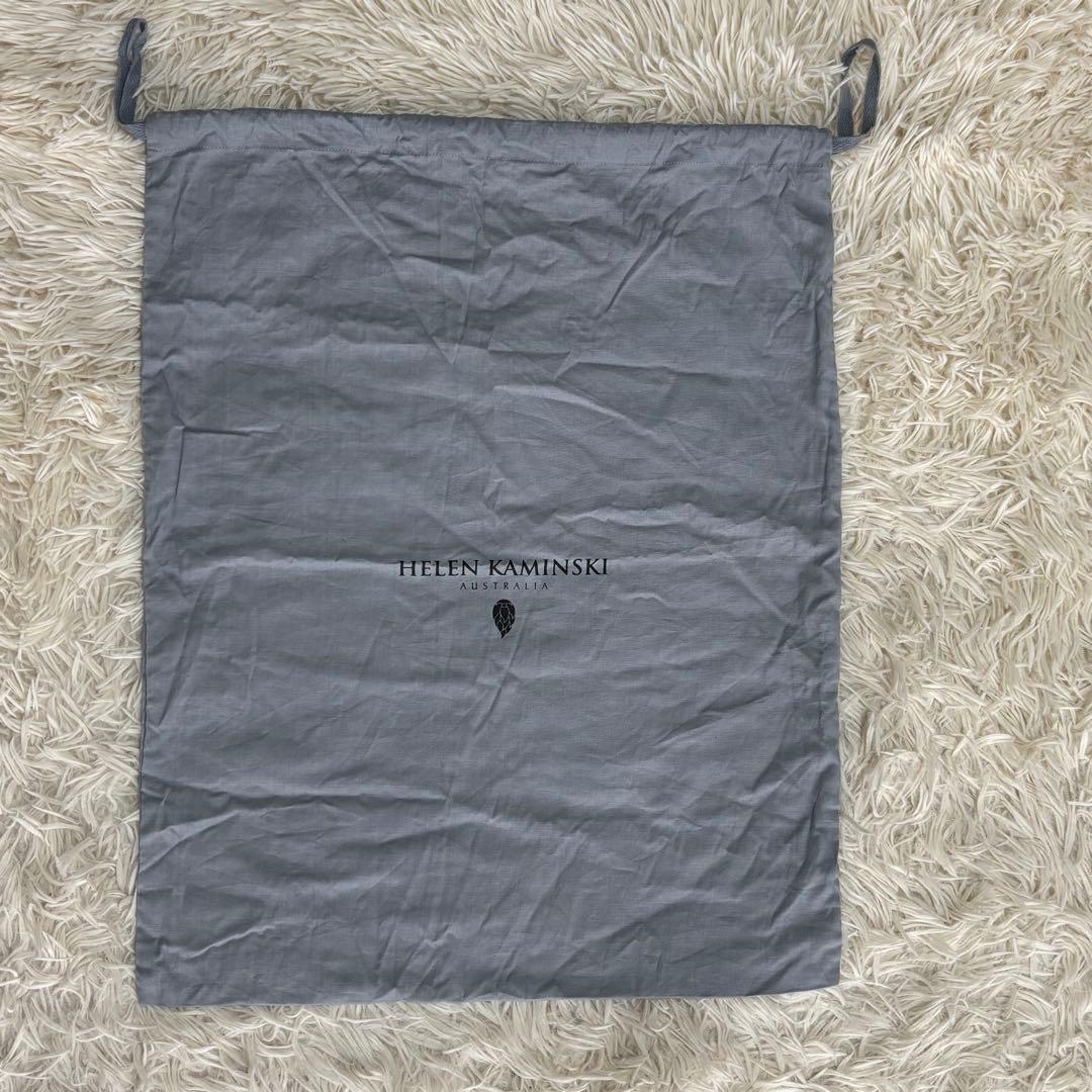 付属袋・ポーチ付 ヘレンカミンスキー カゴバッグ チャーム・フリンジ ラフィア