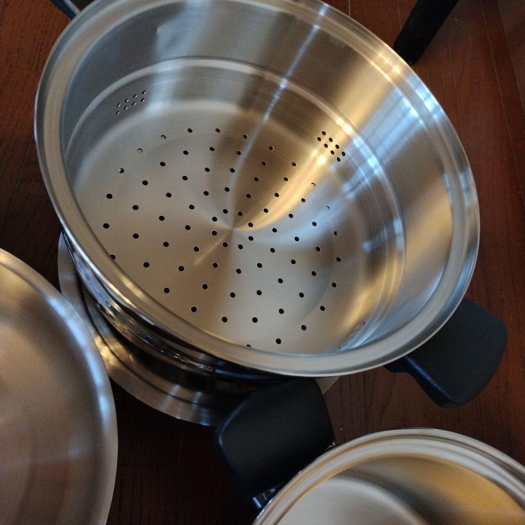 お値下げ　未使用　Amwayステンレス鍋・ソースパンセット