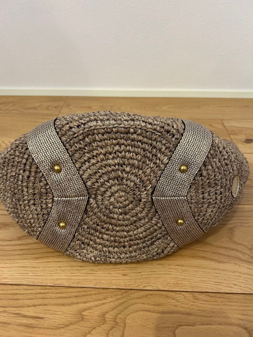 美品　ヴィオラドーロ　かごバッグ