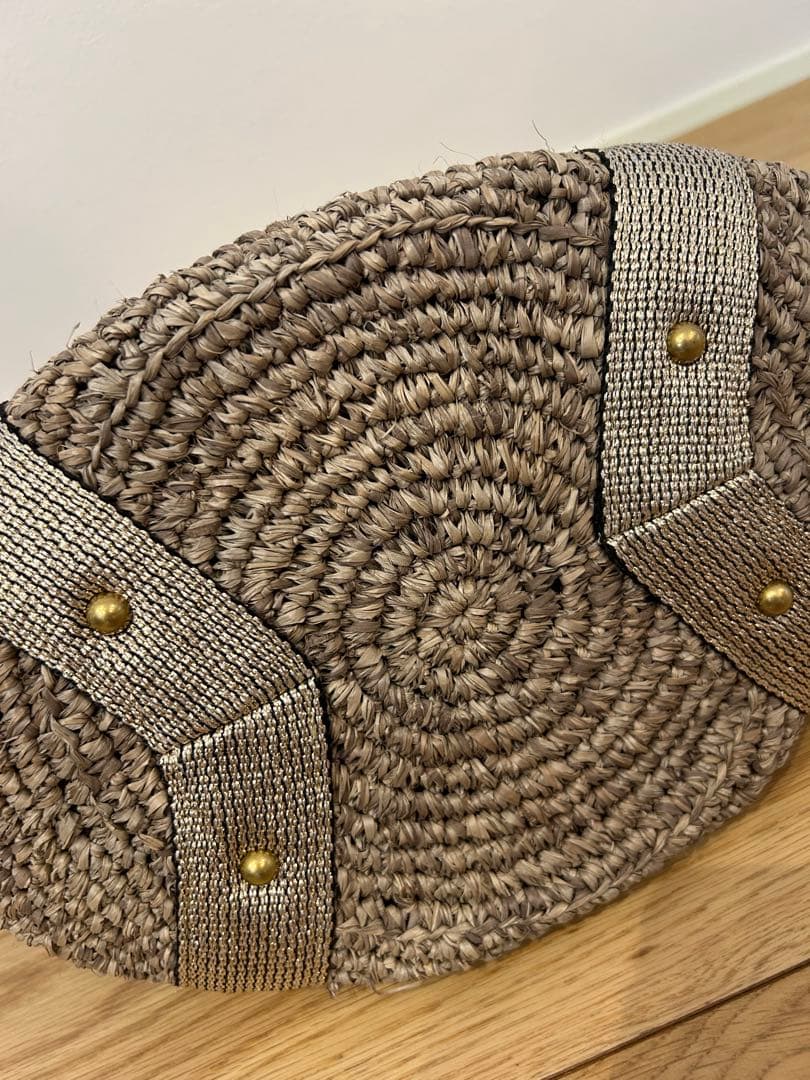 美品　ヴィオラドーロ　かごバッグ