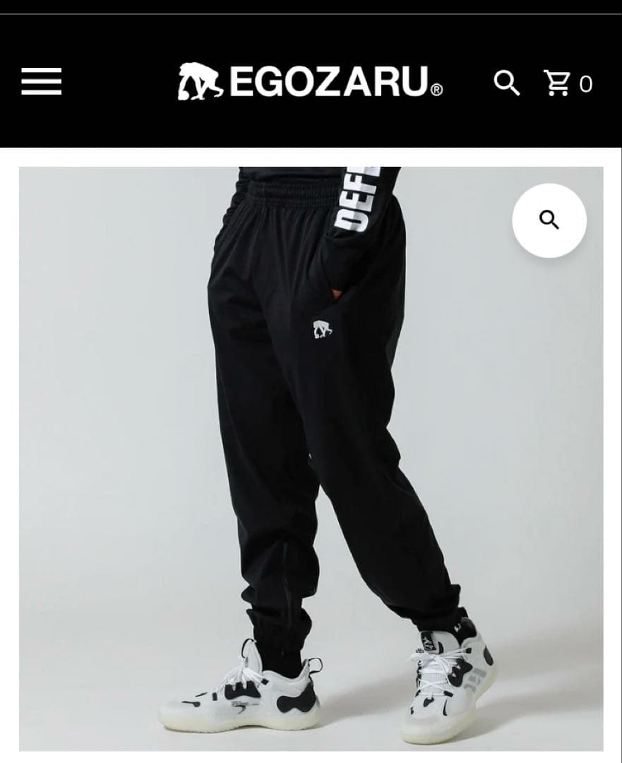 ⭐︎週末限定⭐︎EGOZARU EZPT-F2101 ブラック S ジョガーパンツ