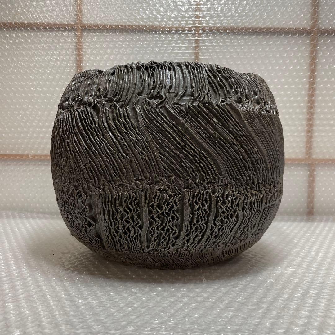 信楽焼 大型 花瓶 花生