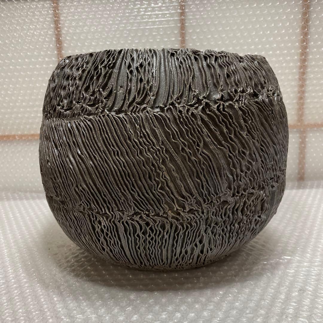 信楽焼 大型 花瓶 花生