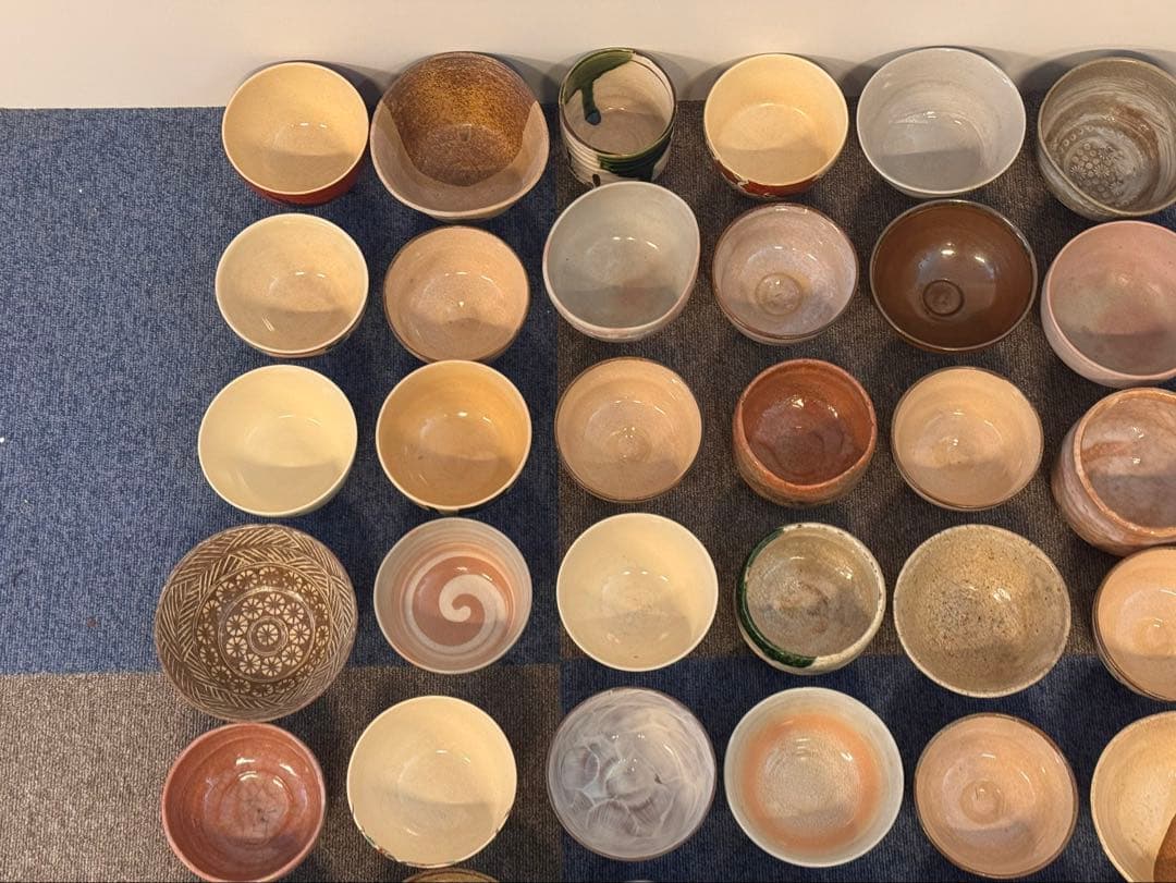 茶碗 抹茶碗 数茶碗 まとめて 60点 茶道具 箱無し 陶器 色絵 いろいろ