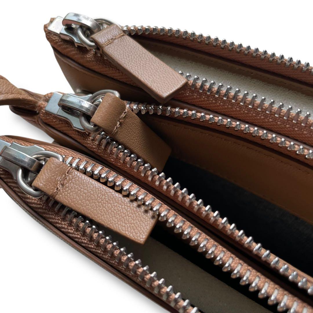 1度使用美品 CELINE セリーヌ ラムスキン キャメル トリコ バッグ