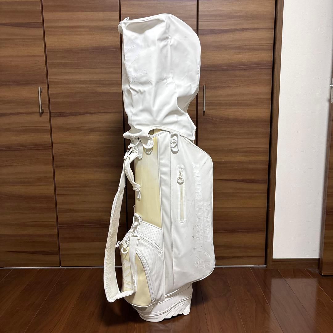ホワイト キャディバッグ スタンド機能付き