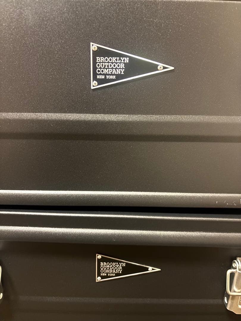 ブルックリンアウトドアカンパニー　アルミコンテナ　ブラックMサイズ　2個セット