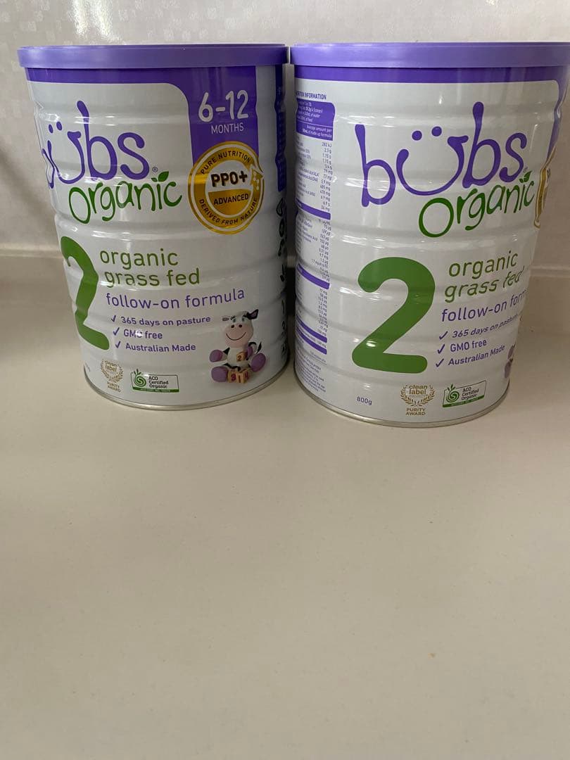 bubs Organic 粉ミルク２　6-12ヶ月用
