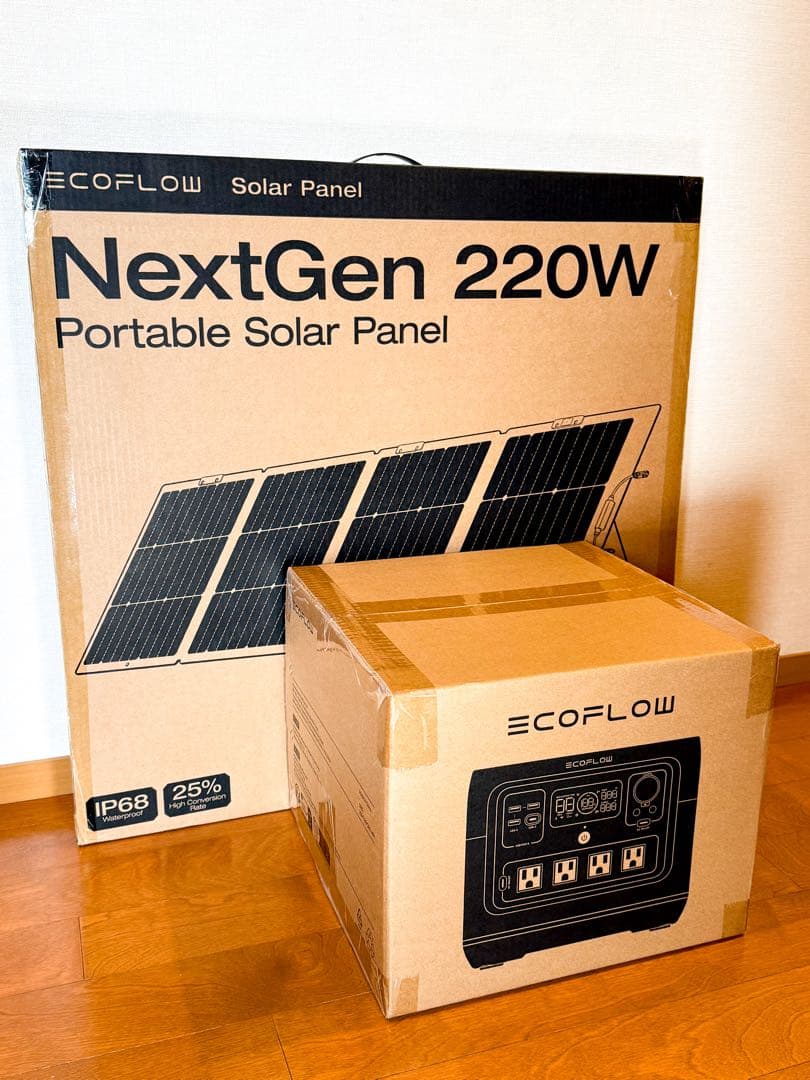 【pg】EcoFlow  2 Pro + 220Wソーラーパネル