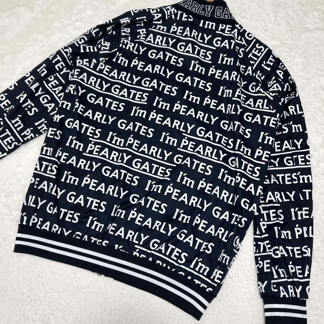 PEARLY GATES パーリーゲイツ ロゴ総柄 ゴルフジャケット ブルゾン