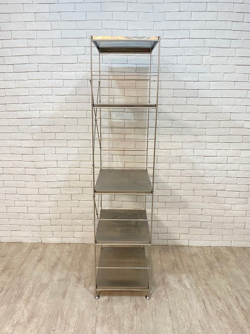 【おん　】無印　ステンレスユニット　メタルラック　棚　陳列　収納