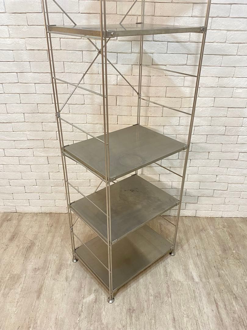 【おん　】無印　ステンレスユニット　メタルラック　棚　陳列　収納