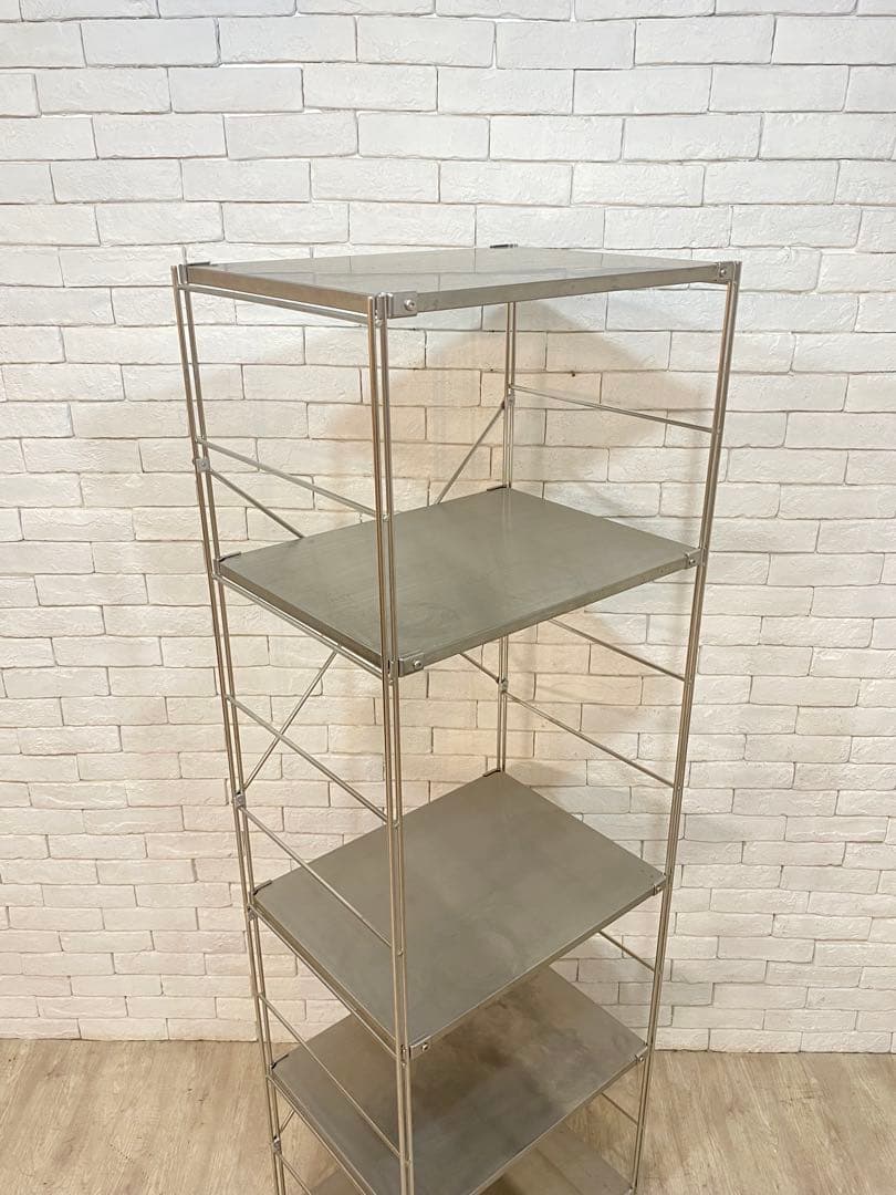 【おん　】無印　ステンレスユニット　メタルラック　棚　陳列　収納