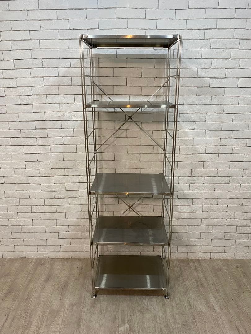 【おん　】無印　ステンレスユニット　メタルラック　棚　陳列　収納